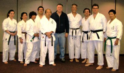 Stan, Cladio and Michael visit to Cousin Arts Shorin Ryu School and Frank Smith